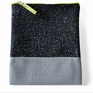 #SuzanneTick Artsy Black and Gray Textured Zipper Pouch